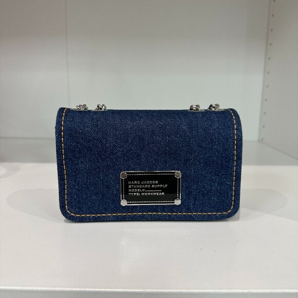 Marc Jacobs Denim Chain Shoulder Bag - Picture 2 of 8